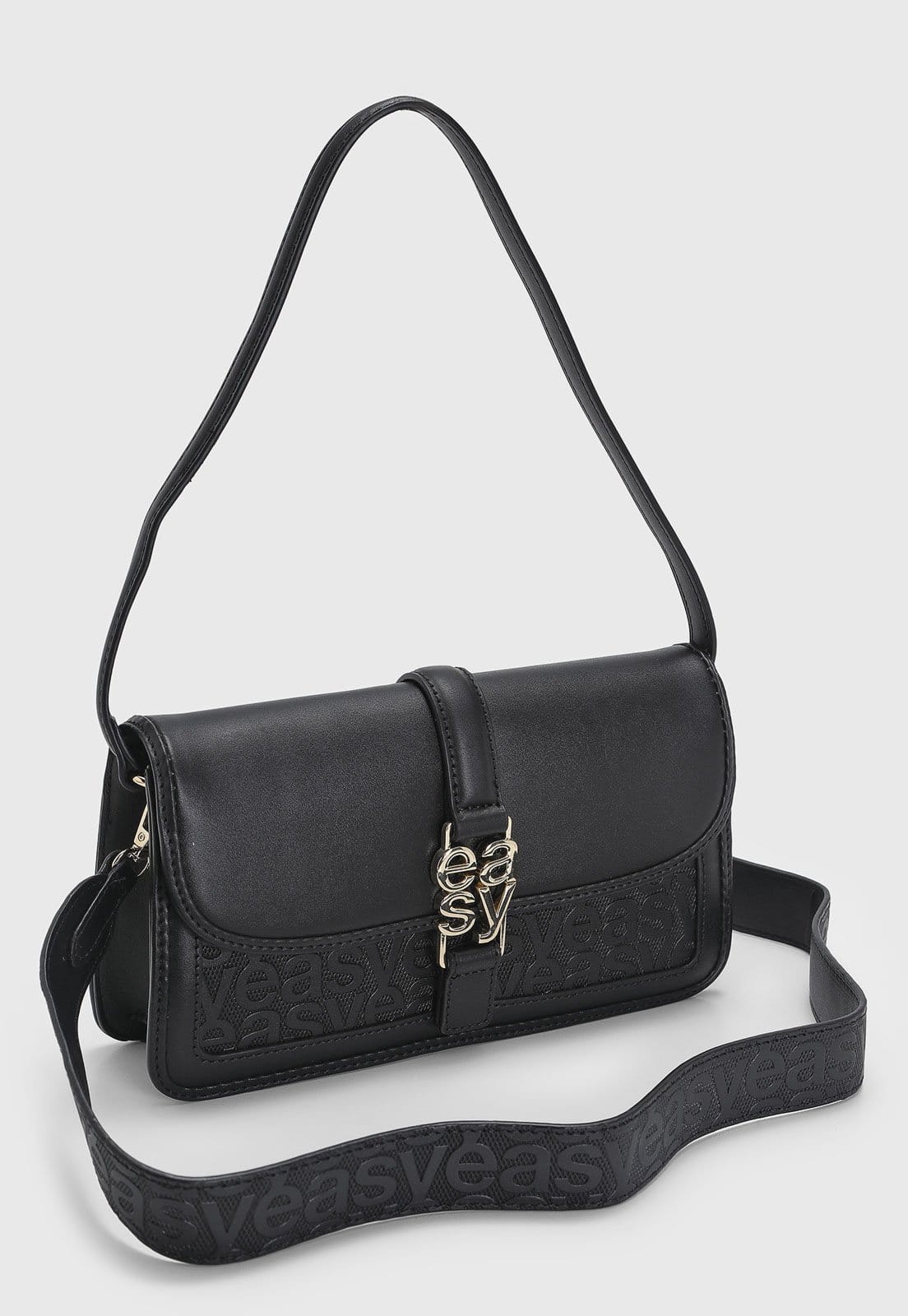 Vista 2 Bolsa Feminina Lança Perfume Easy Preta Lança Perfume preto