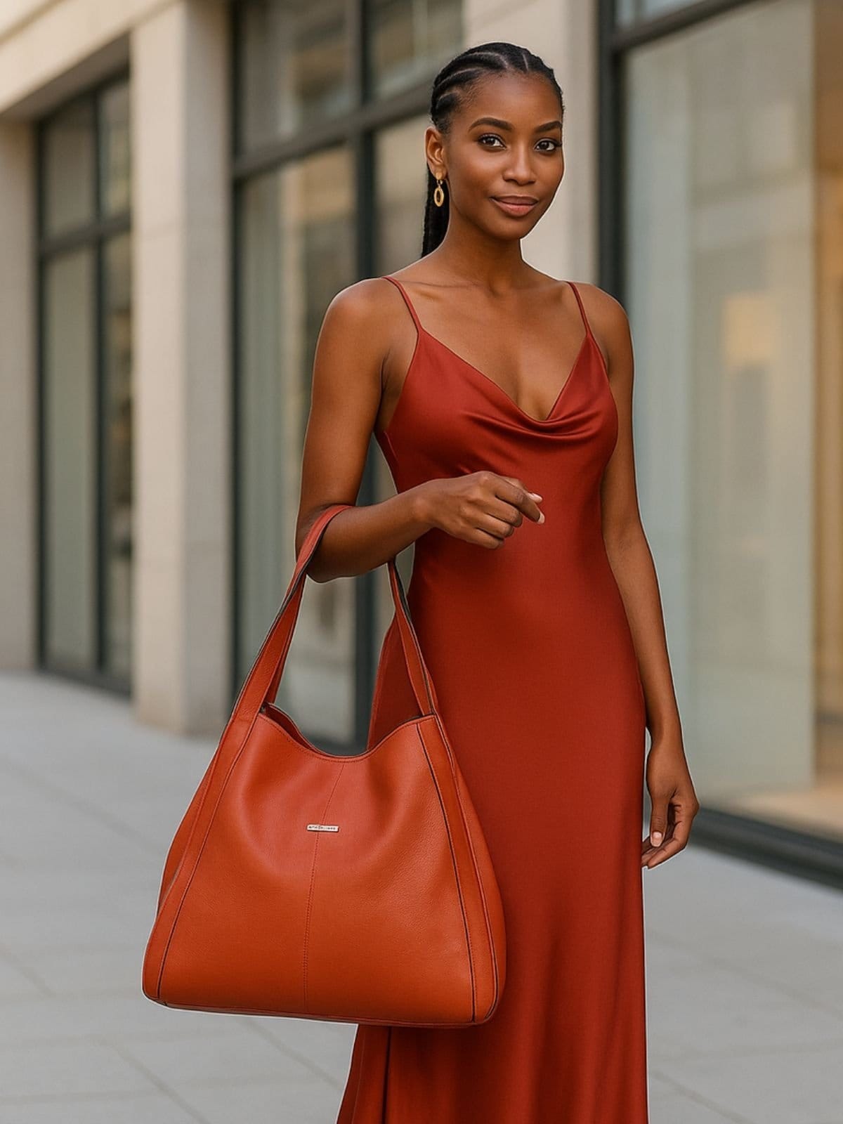 Bolsa de Couro Griffazzi Laranja