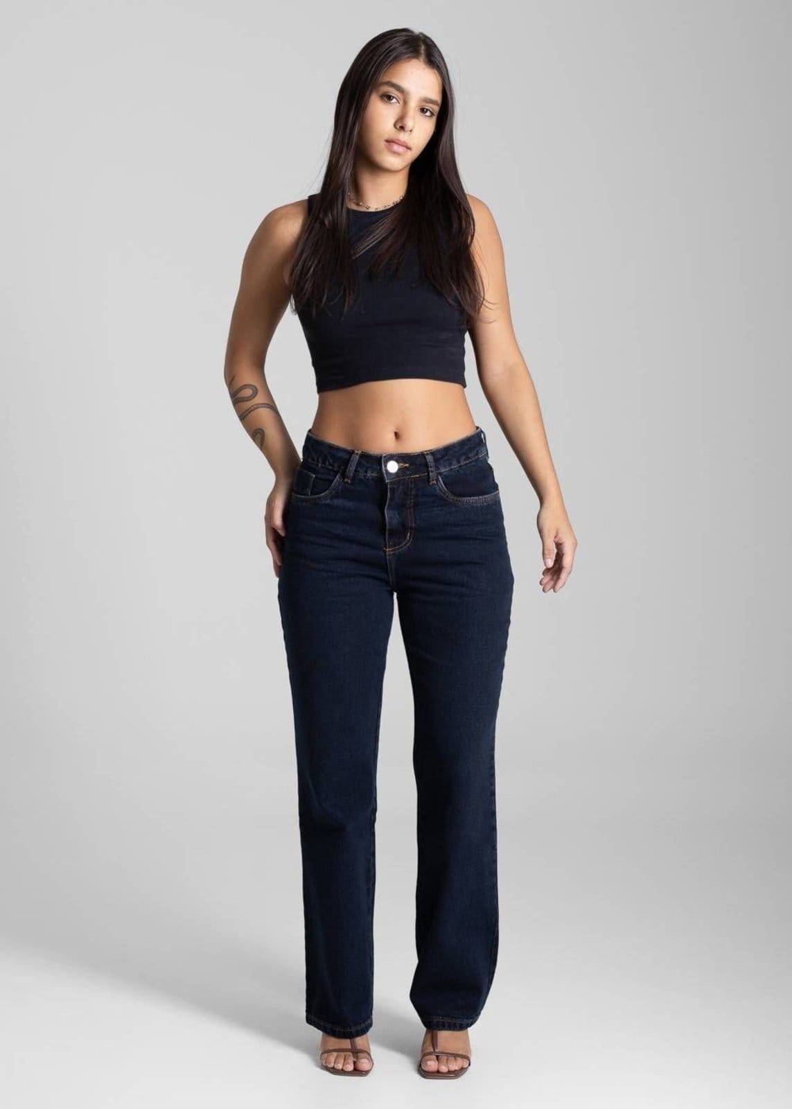 Vista 2 Calça Jeans Sawary Reta - 282192 Sawary azul
