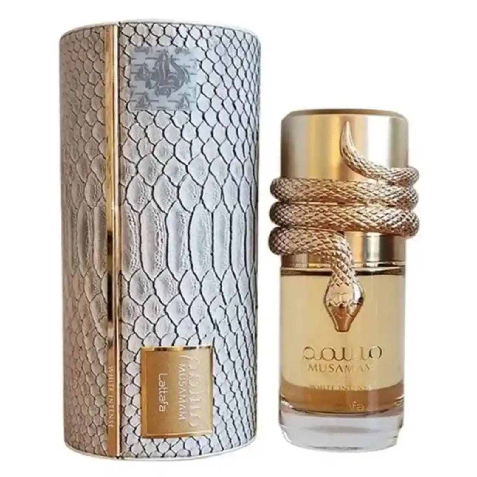 Vista 2 Lattafa Musaman White Intense Perfume Unissex Eau de Parfum Lattafa incolor white