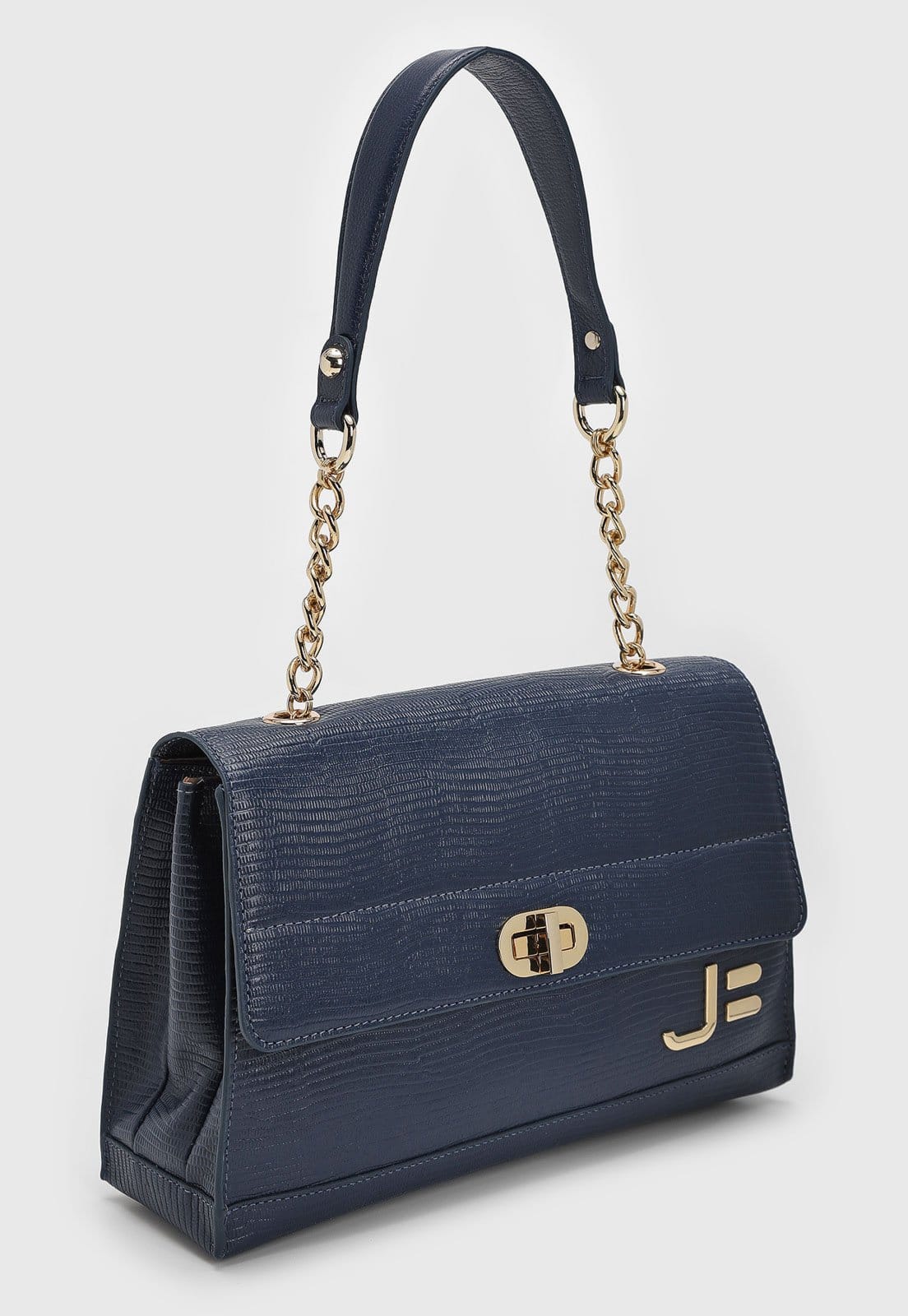 Vista 2 Bolsa Jorge Bischoff Alça Corrente Jorge Bischoff azul