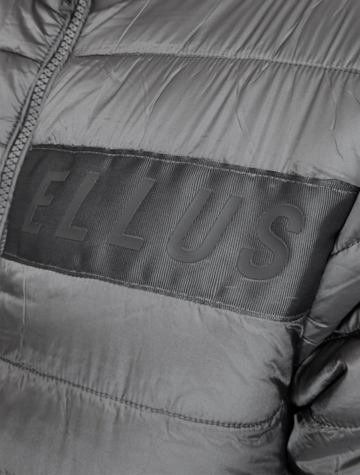 Vista 2 Jaqueta Ellus Masculina Nylon Bomber Gominhos Ellus cinza