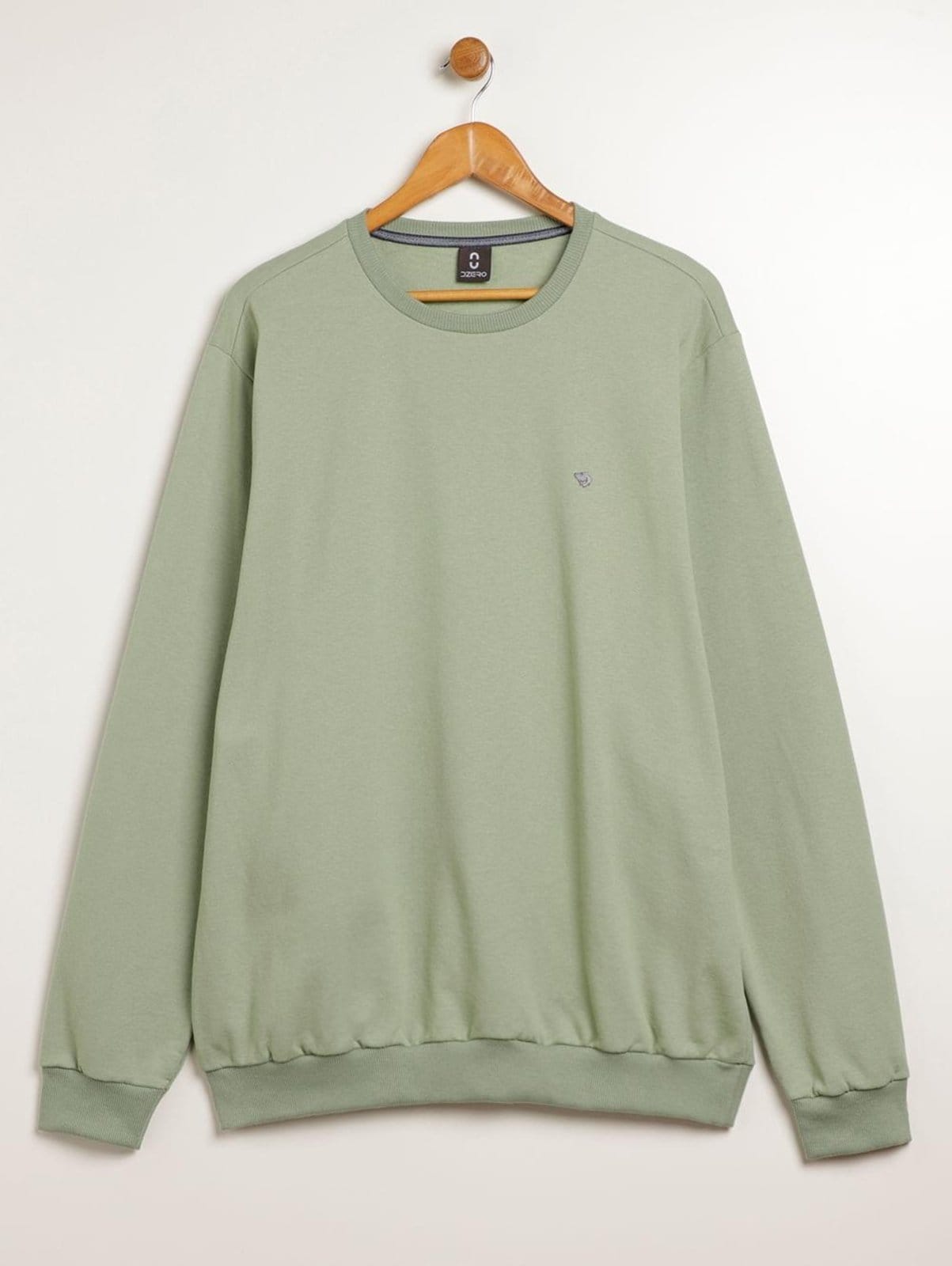 Vista principal Moletom Básico Plus Size Masculino DZero verde