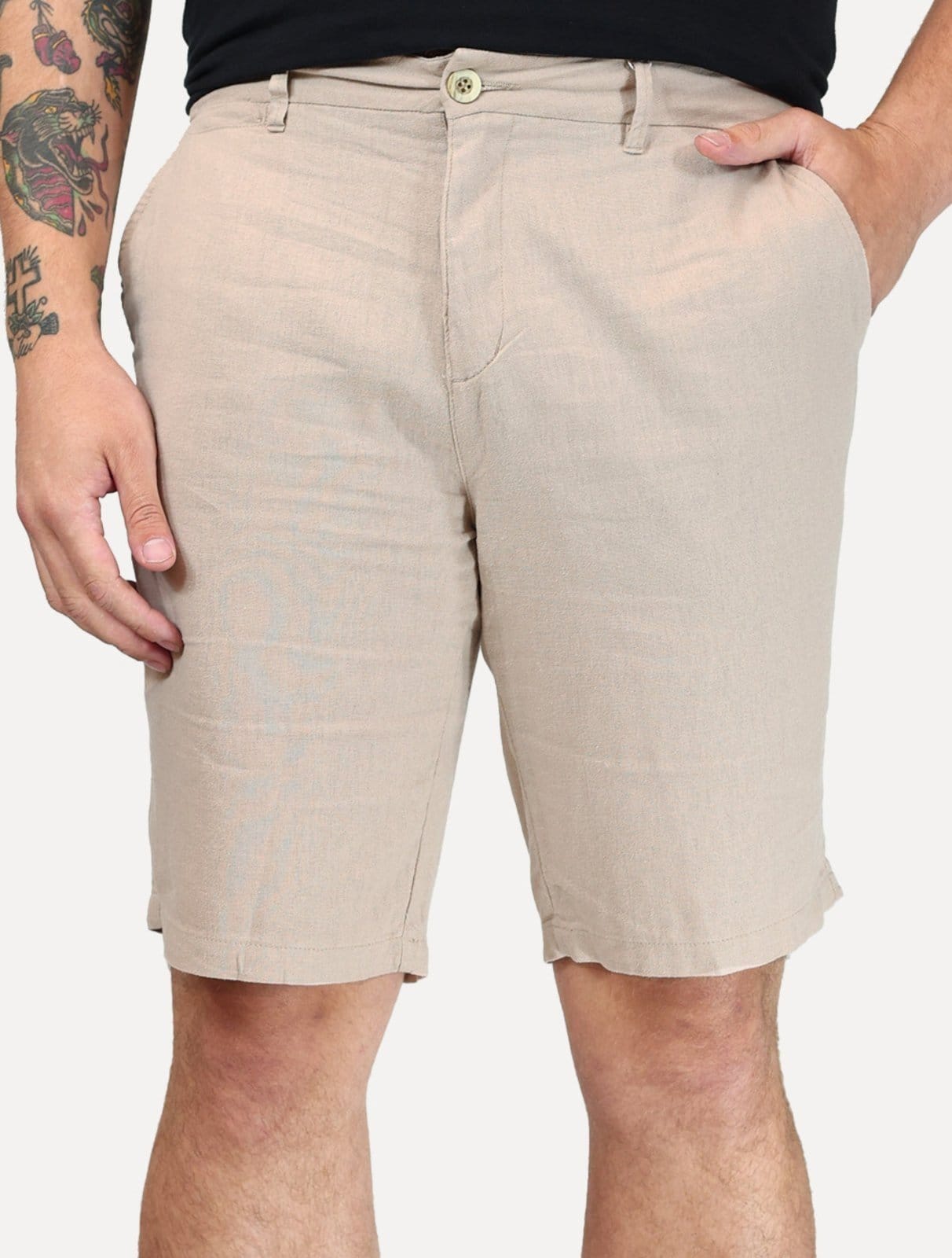 Bermuda Original Penguin Masculina Chino Stretch Linho