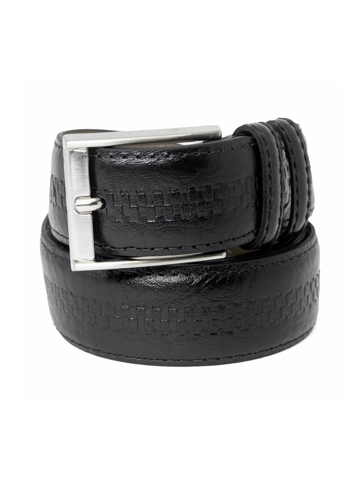 Cinto Masculino Fasolo Social Couro Legítimo Confortável Fivela Prata - 2