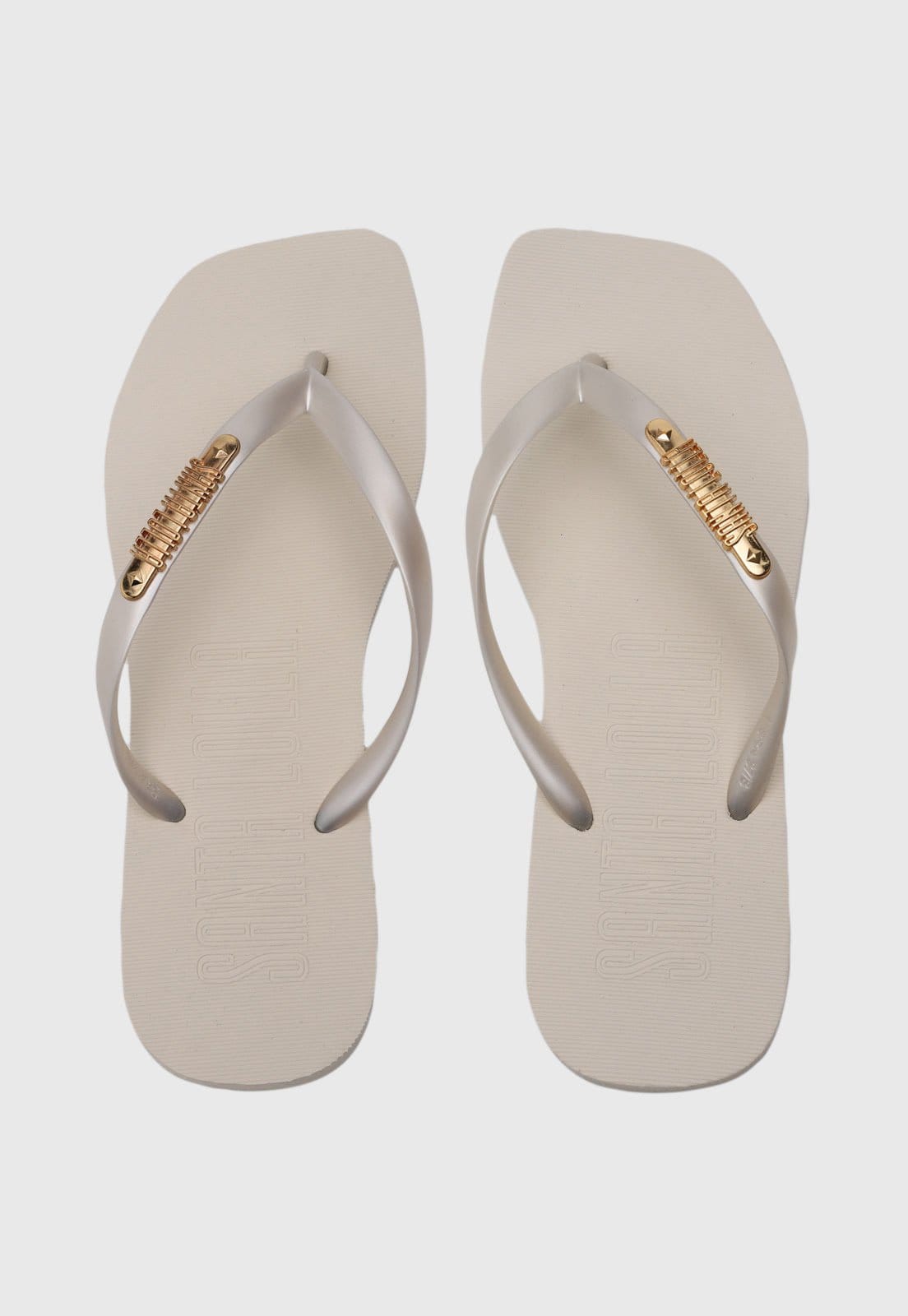 Chinelo Feminino Santa Lolla Dedo Off-White