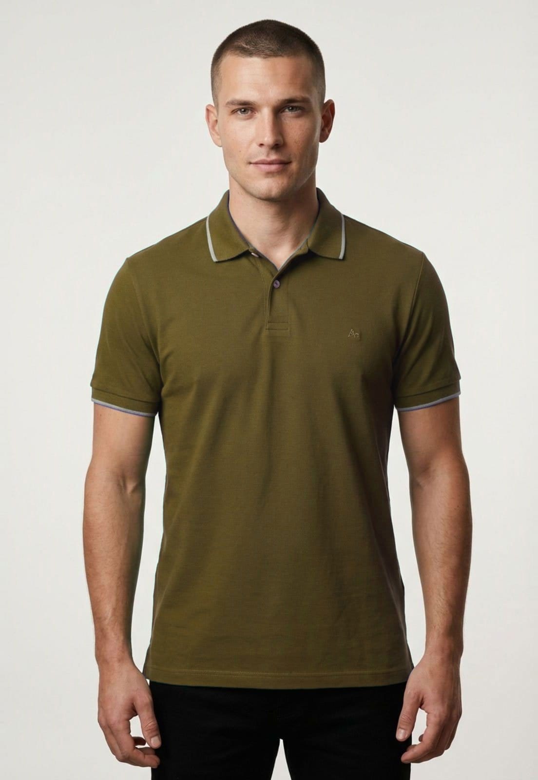 Polo Masculina Aramis Detalhe na Gola