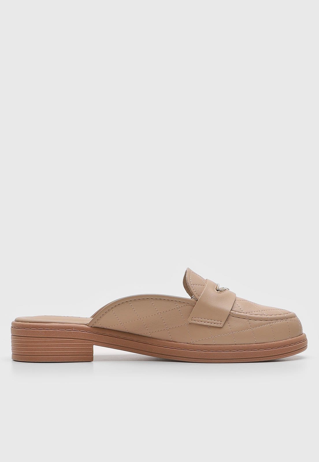 Vista 2 Mocassim Mule Beira Rio Matelassê BEIRA RIO bege