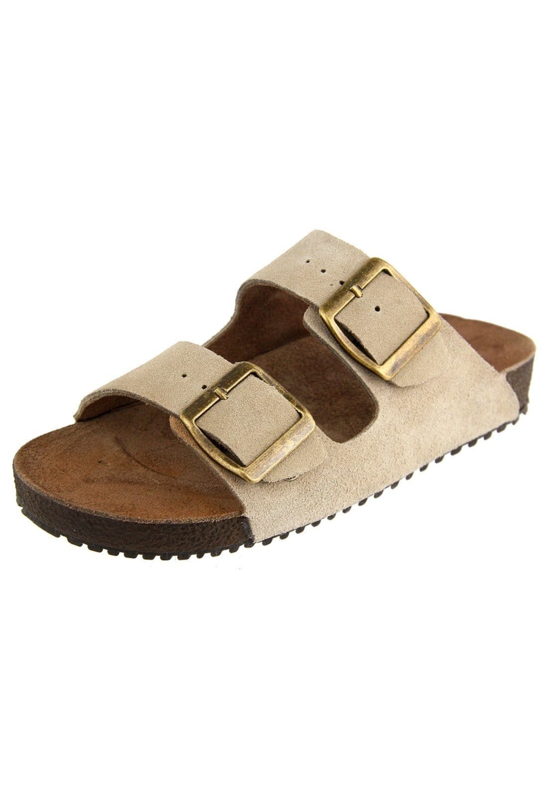 Vista principal Infantil - Papete Sandália em Couro Acolchoada Maria Paula Creme MARIA PAULA nude