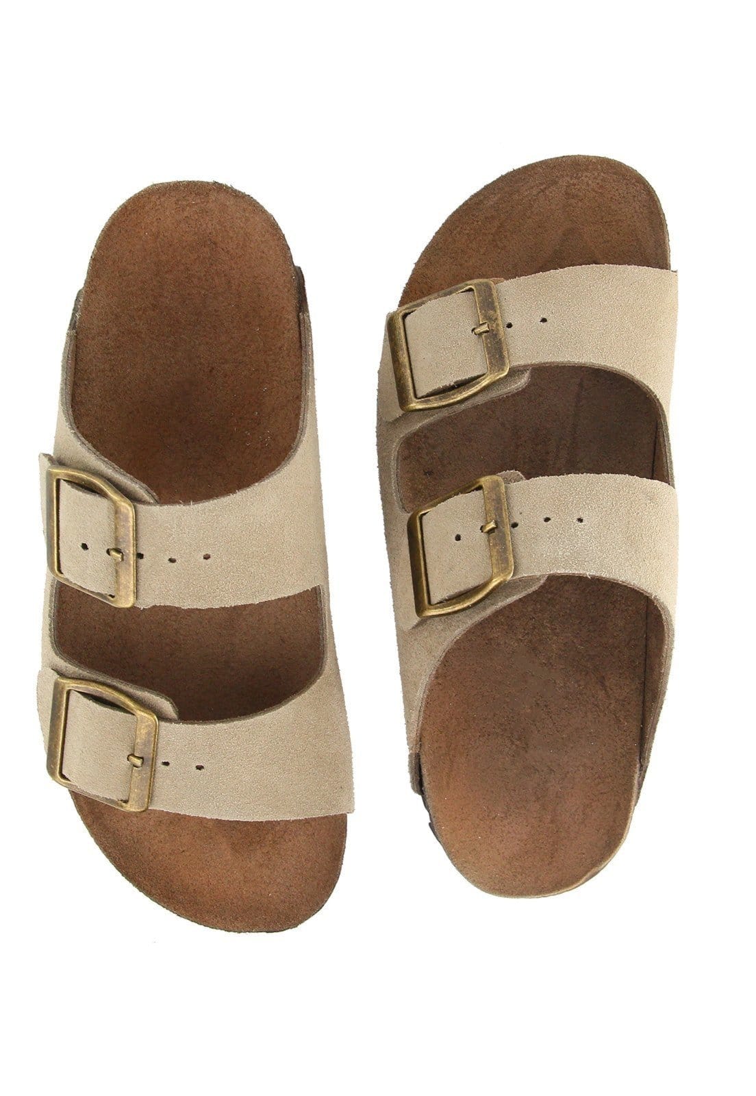 Vista 2 Infantil - Papete Sandália em Couro Acolchoada Maria Paula Creme MARIA PAULA nude