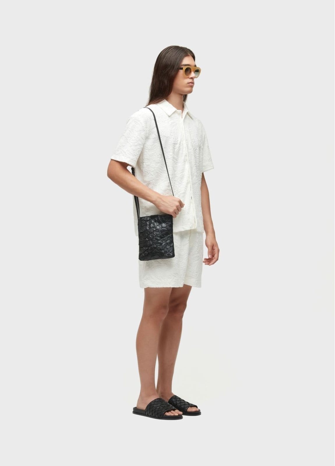 Vista 2 Bermuda jacquard daisy Osklen off-white