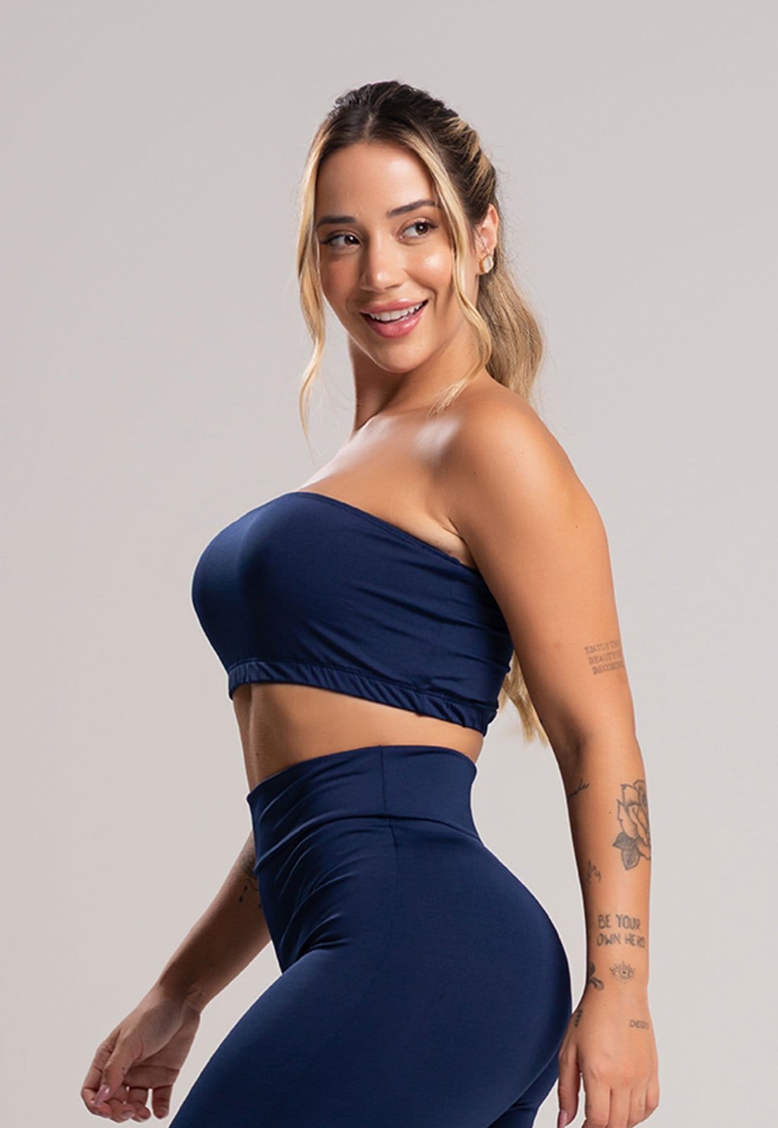 Vista 2 Top Faixa MVB Modas Suplex Tomara Que Caia Marinho Mvb Modas azul/azul marinho azul