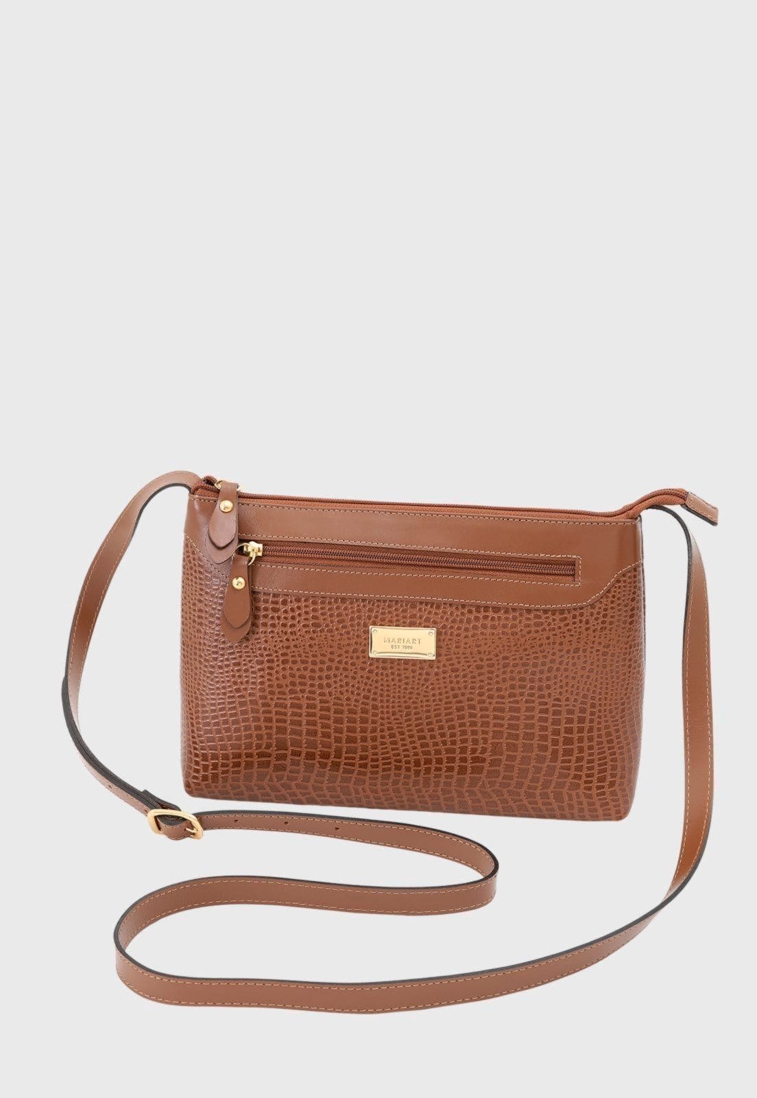 Vista 2 Bolsa Transversal Couro Mariart 2193MRT Havana Mariart caramelo