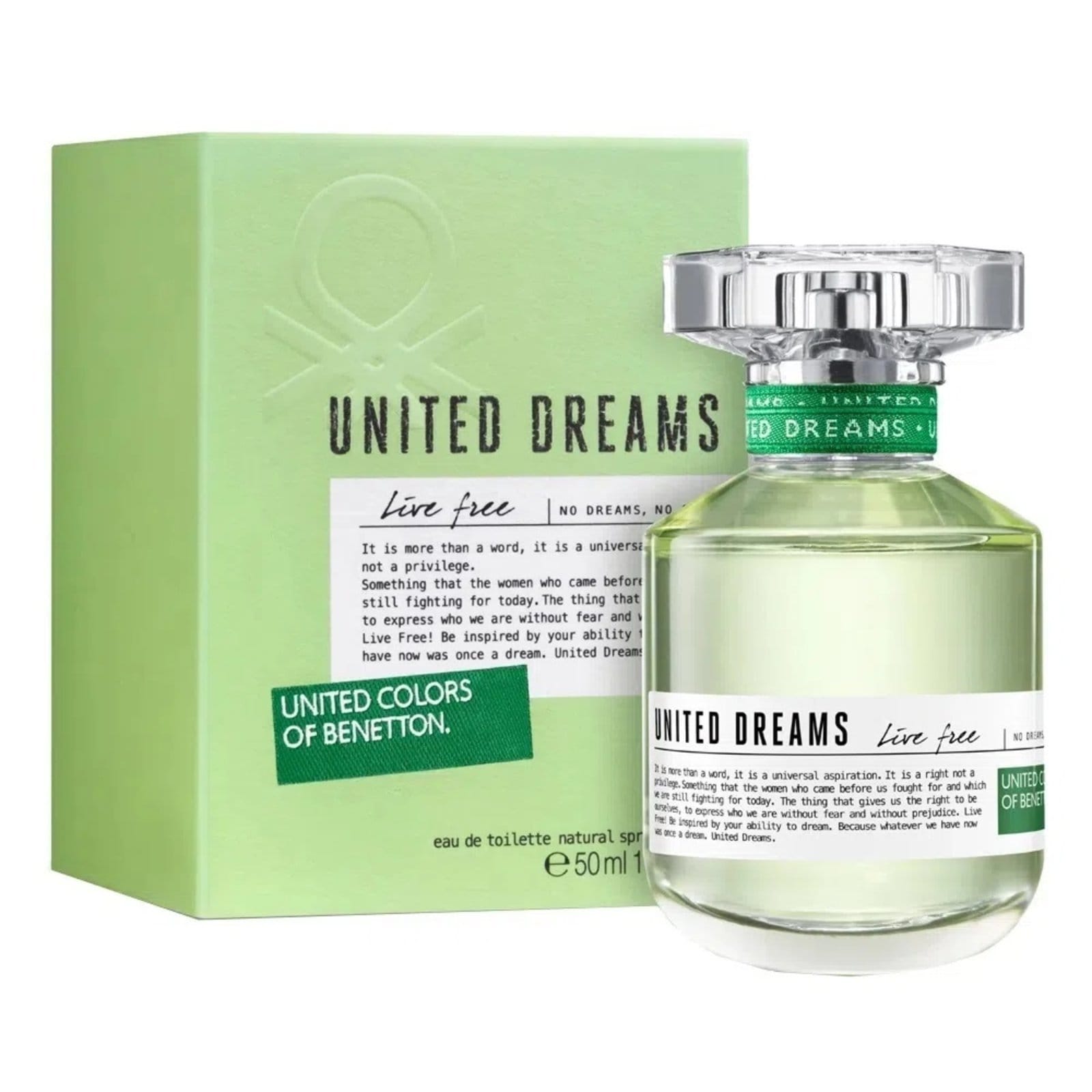 Vista 2 Benetton United Dreams Live Free Feminino Eau De Toilette 50 Ml Benetton unico