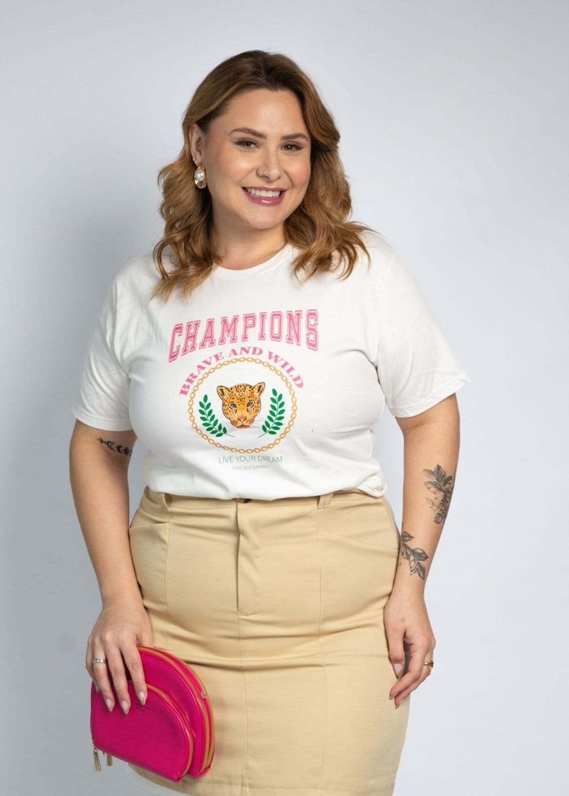 Blusa Feminina Cianitas Off Estampa Champions
