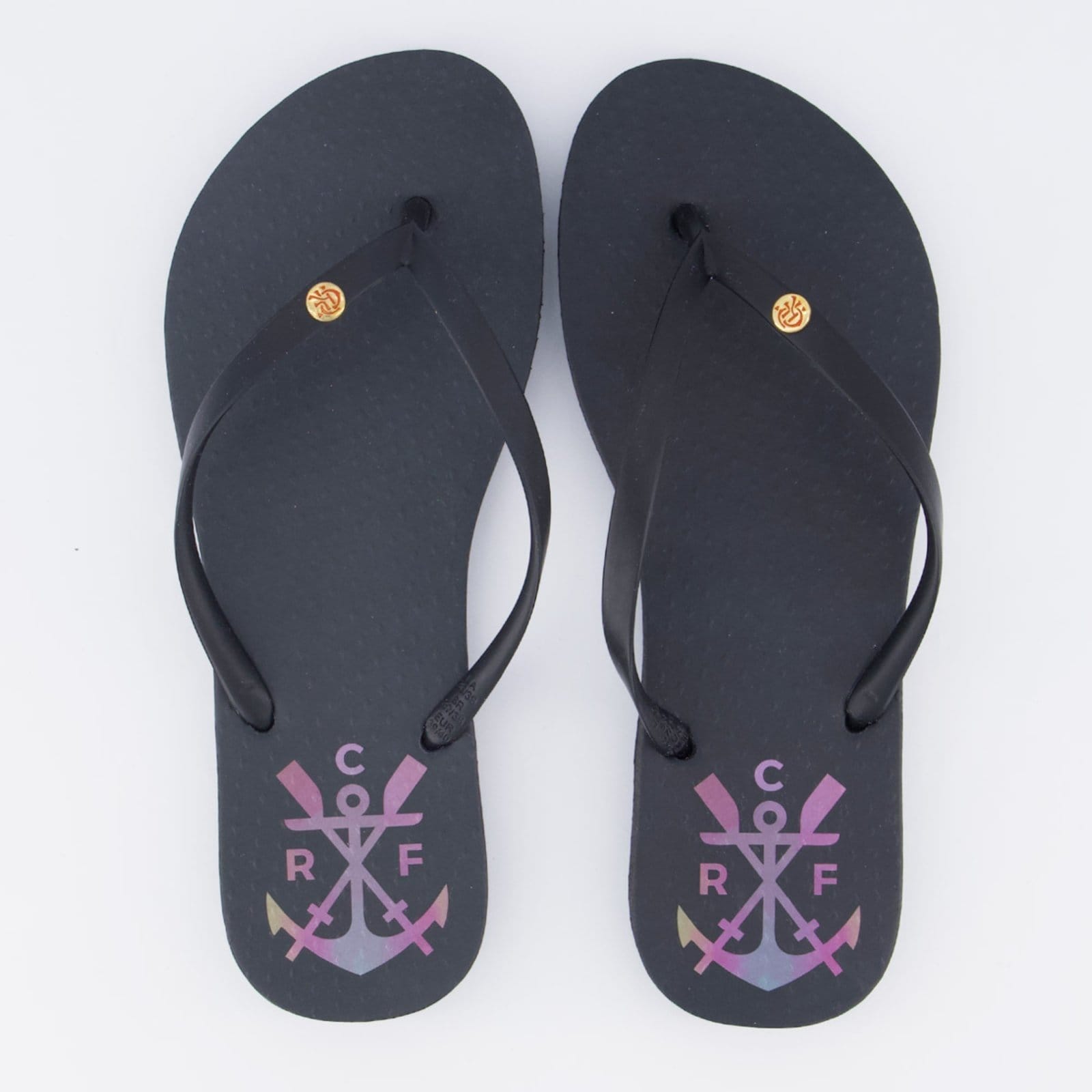 Vista principal Chinelo Flamengo Manto 3 24 Feminino Neorubber preto