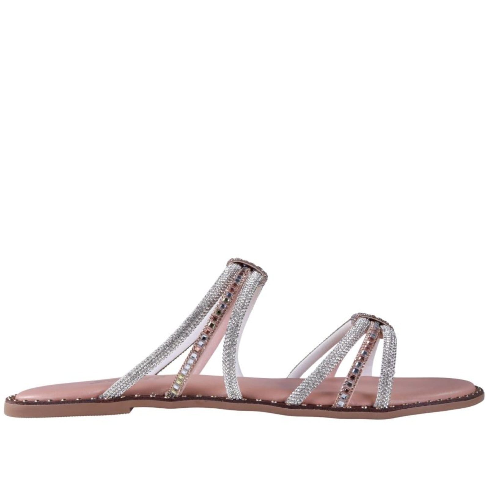 Vista principal Sandália Rasteira Feminina Zariff Rrj-100 Nude Incolor Zariff incolor nude