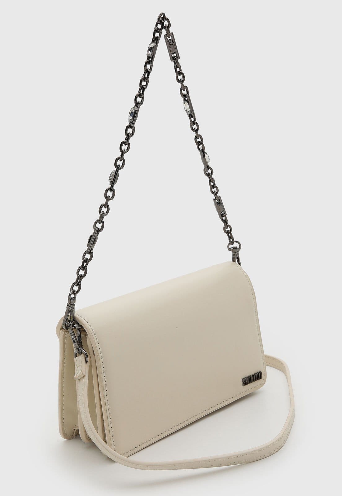 Vista 2 Bolsa Feminina Santa Lolla Média Corrente Off-White Santa Lolla off-white white