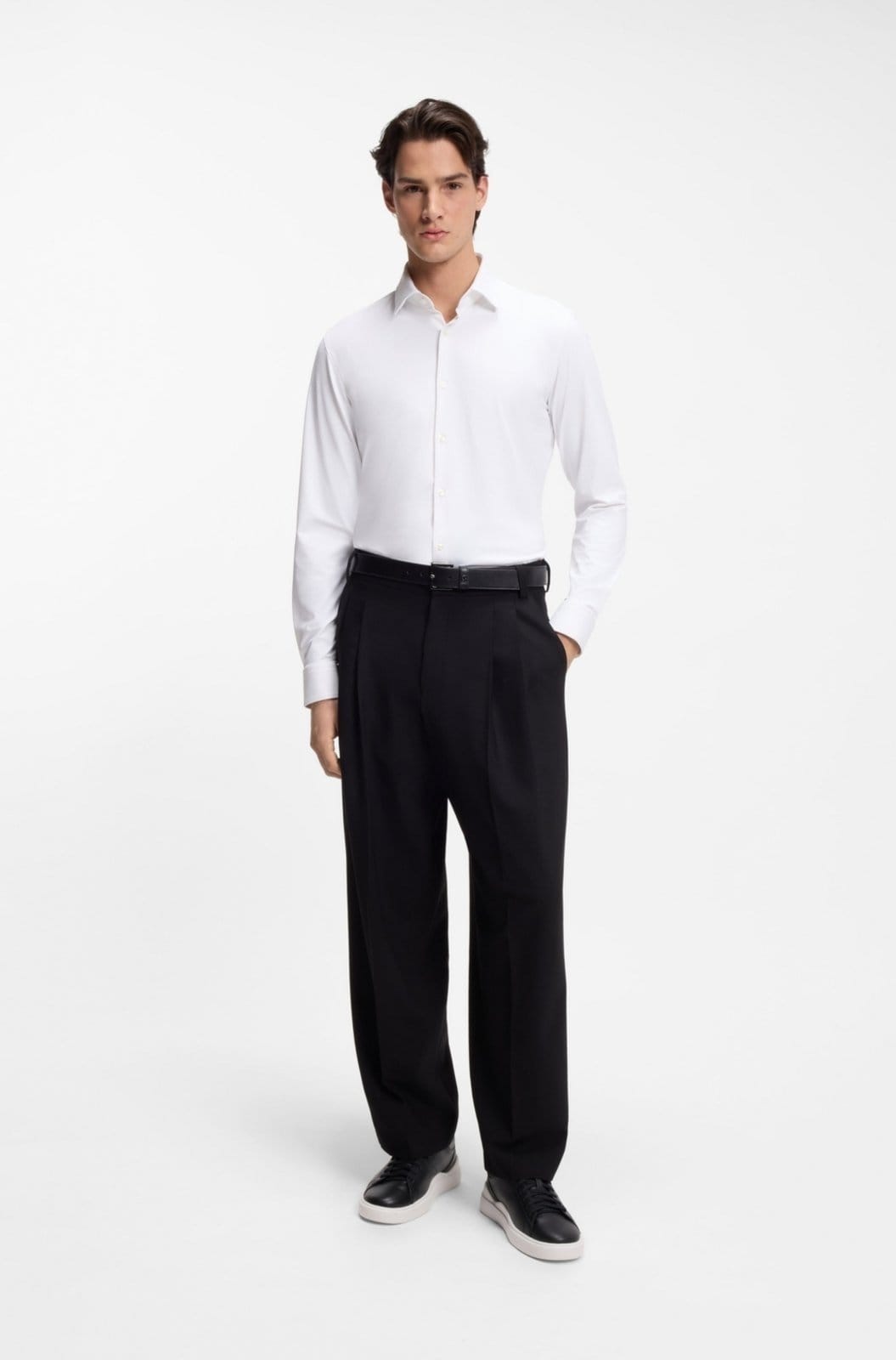 Camisa Slim Fit De Jersey Stretch De Alto Desempenho - 2