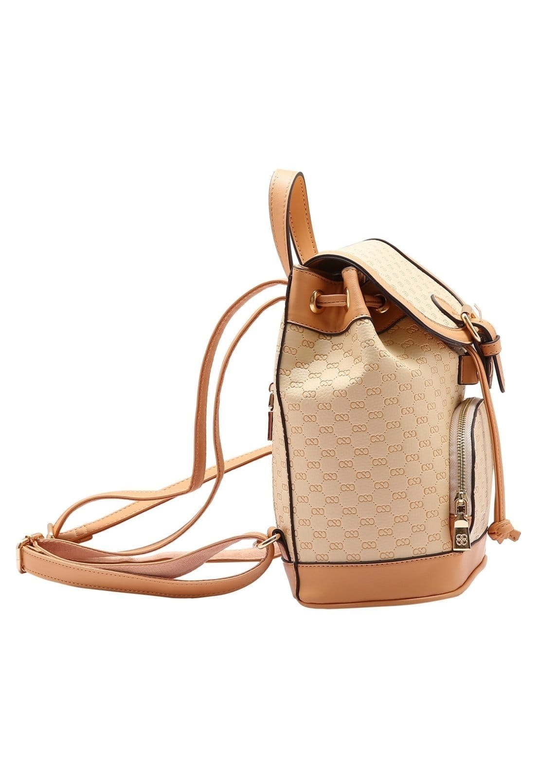 Vista 2 Mochila Feminina Chenson Original Luxury Monograma Costas 8485045 Chenson off-white