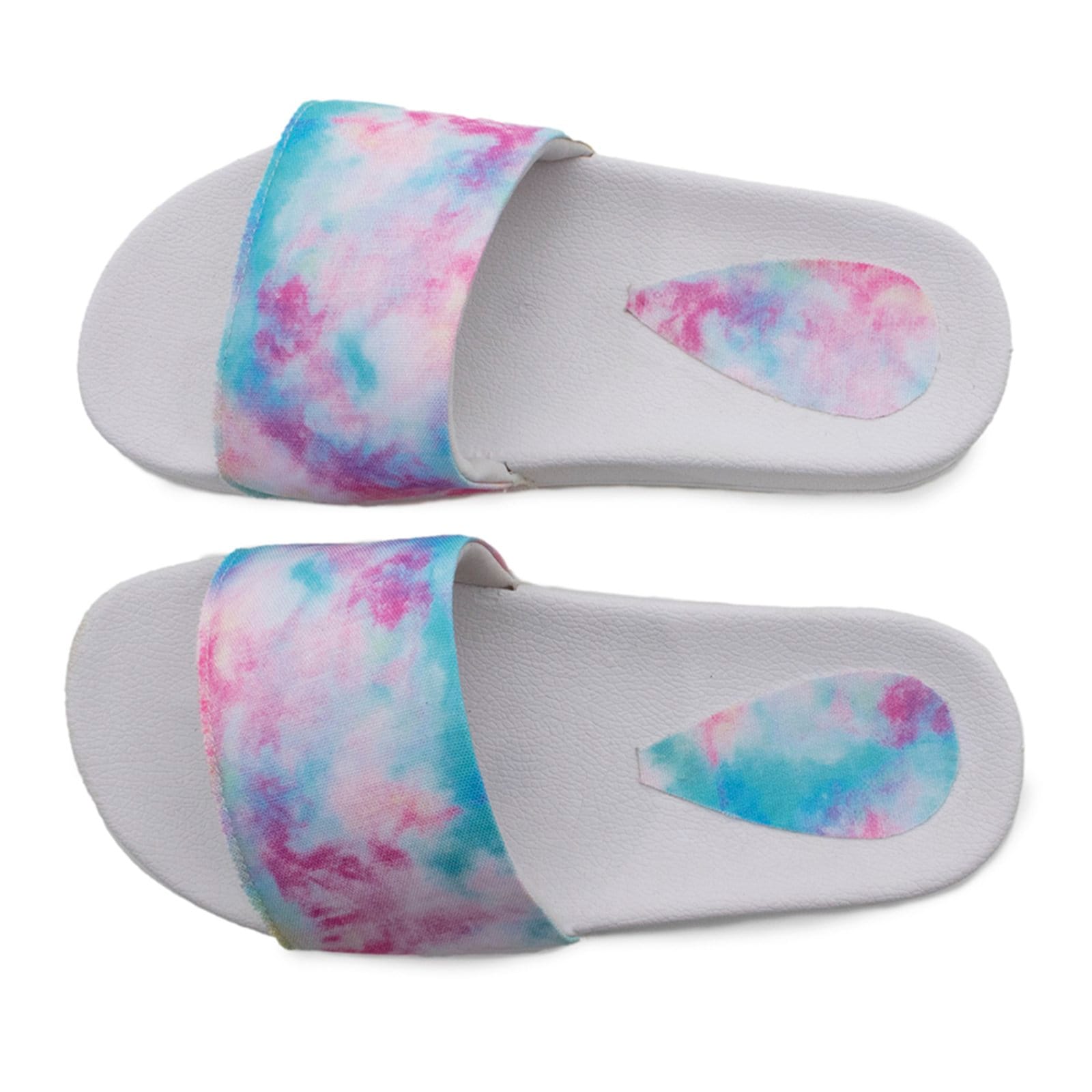 Vista 2 Chinelo Slide Tie Dye Tellini Store Feminino TELLINI STORE verde