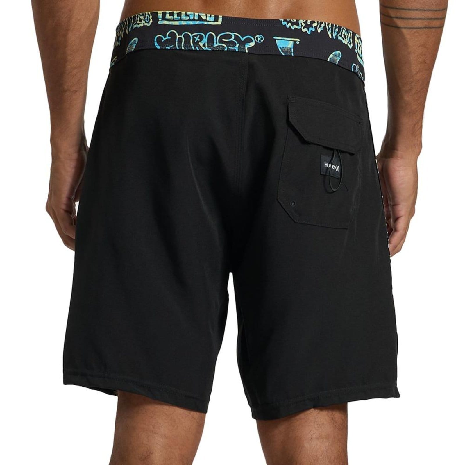 Vista 2 Bermuda Hurley Beachside Flops 18" SM26 Masculina " hurley preto