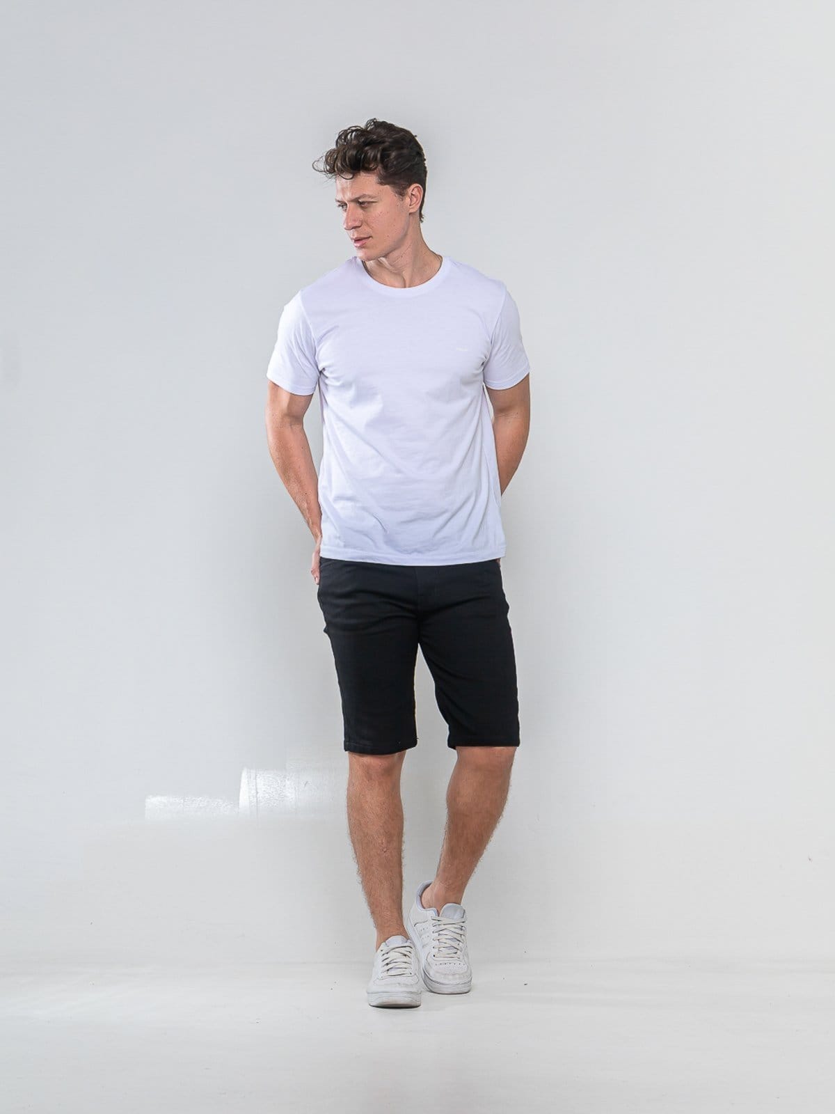 Bermuda Sarja Masculina Tempo Habil