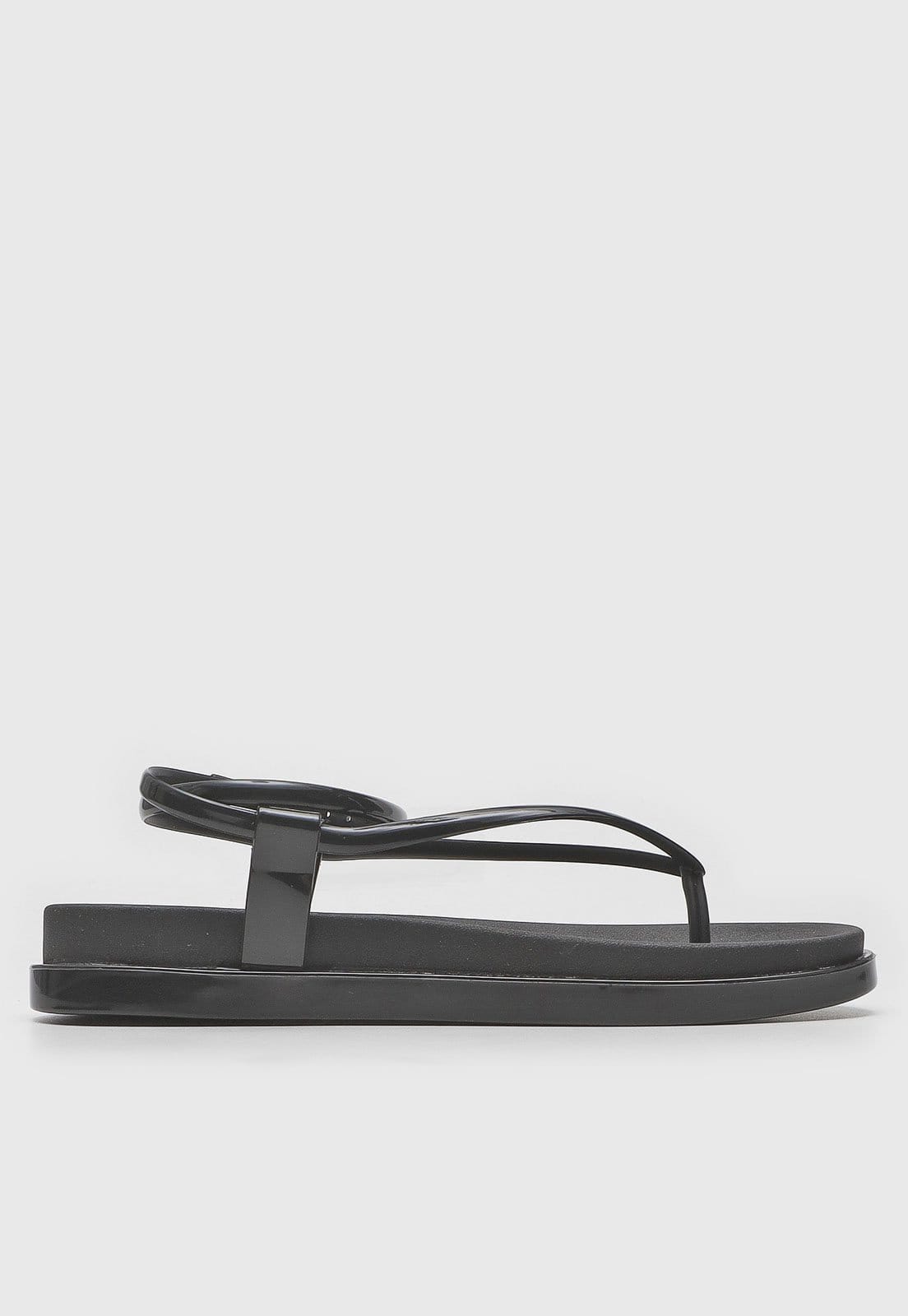 Vista 2 Rasteira Santa Lolla Tiras Preta Santa Lolla preto