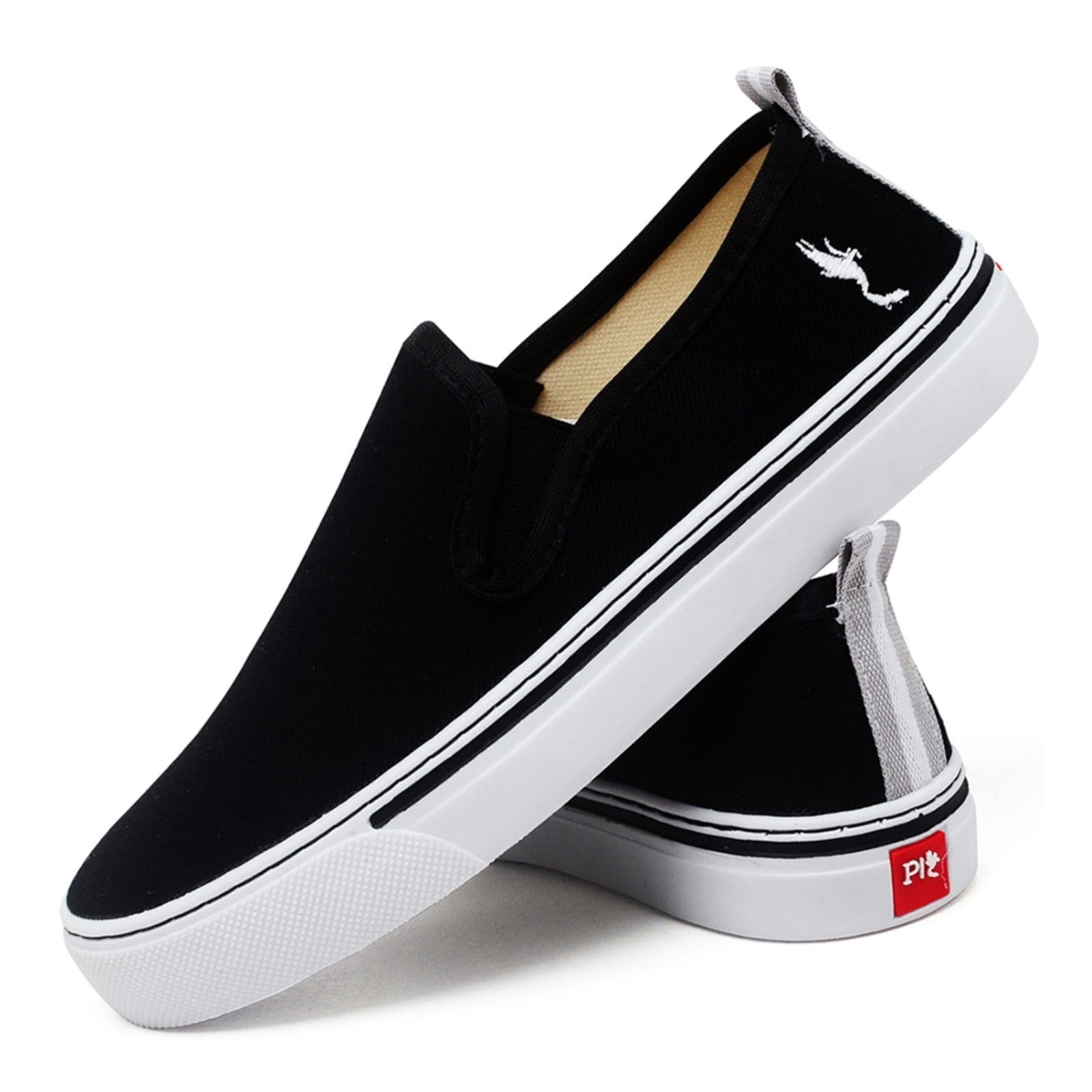 Vista principal Tênis Slip On Feminino Polo Blu Preto Polo Blu preto blu