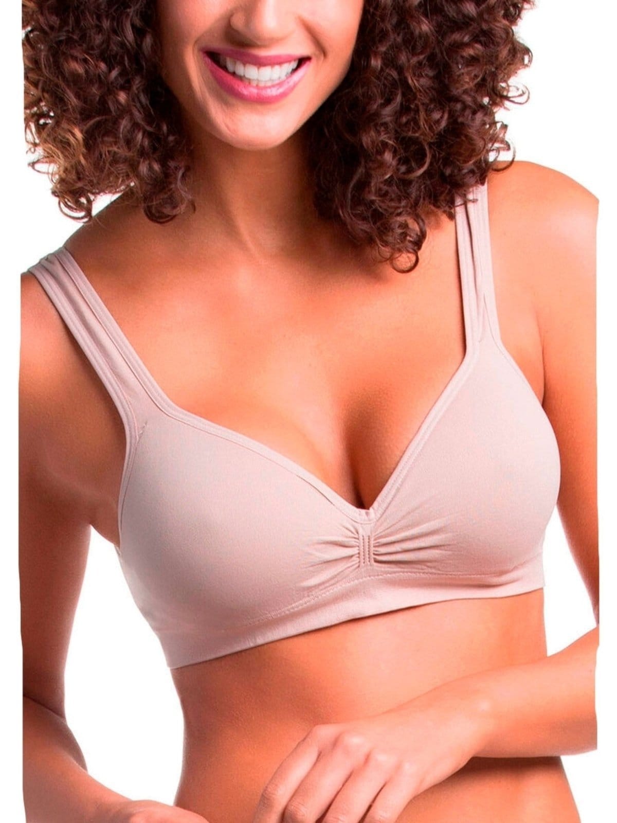 Vista 2 Kit com 2 Tops sem Aro com Bojo Trifil 3294 TRIFIL bege