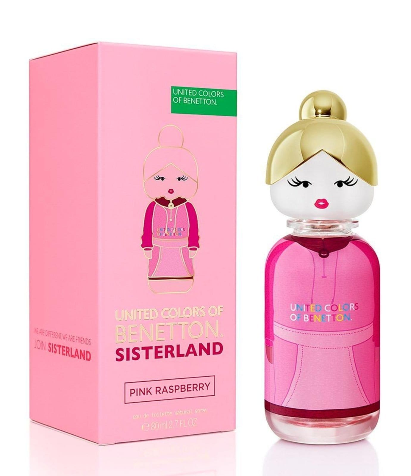 Pink Raspberry Sisterland United Colors of Benetton Perfume Feminino Eau de Toilette Incolor