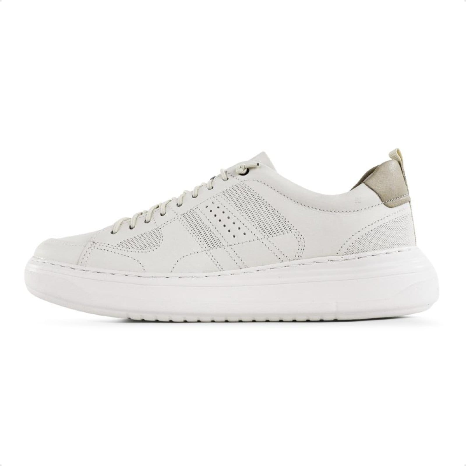 Vista 2 Sapatênis Democrata Denim Joe Ultra Light Masculino Bege DEMOCRATA bege denim