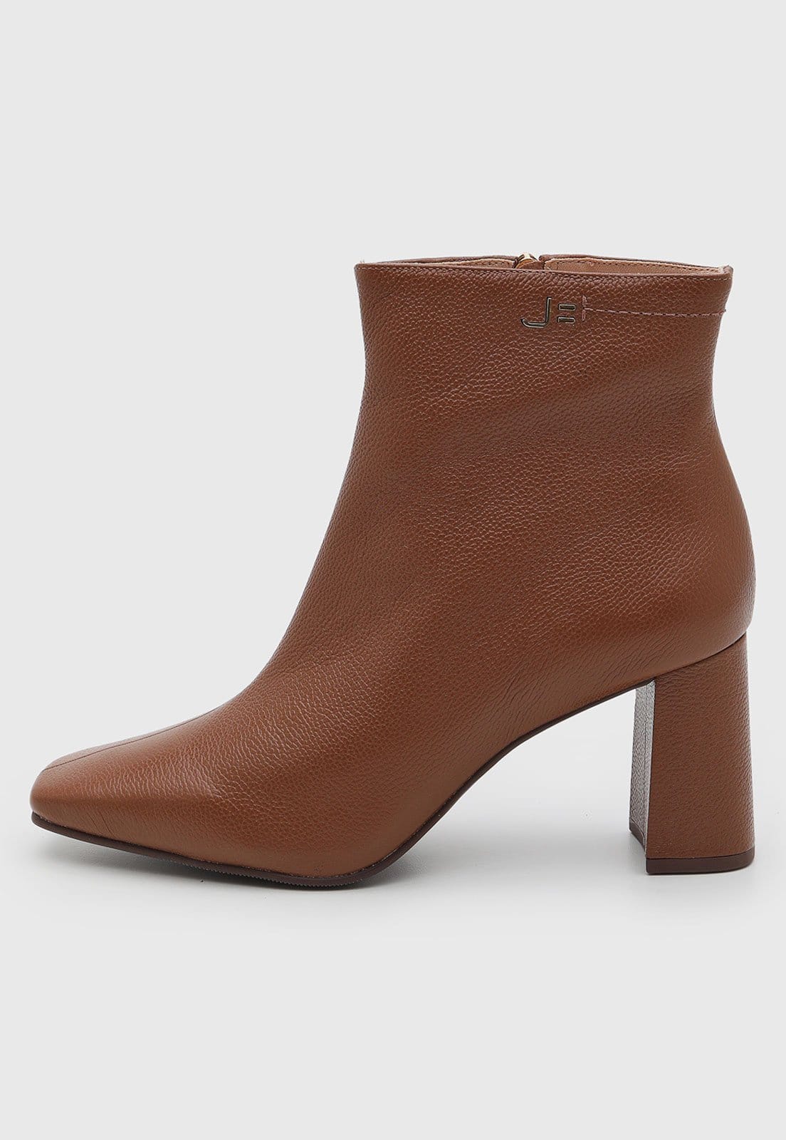 Vista principal Bota Feminina Jorge Bischoff Salto Cano Baixo Jorge Bischoff marrom