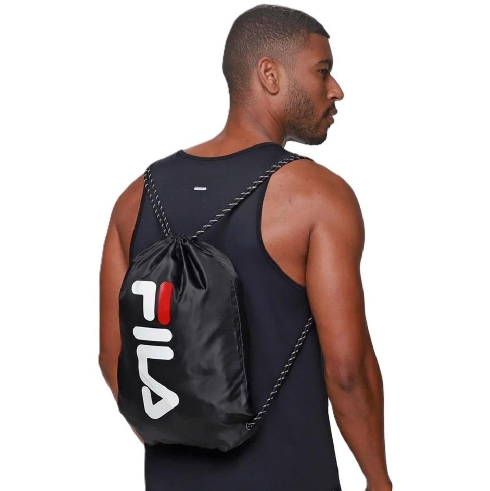 Vista 2 Título: Sacola Fila Gym Basic Esportiva Prática 1299240 UN Fila preto