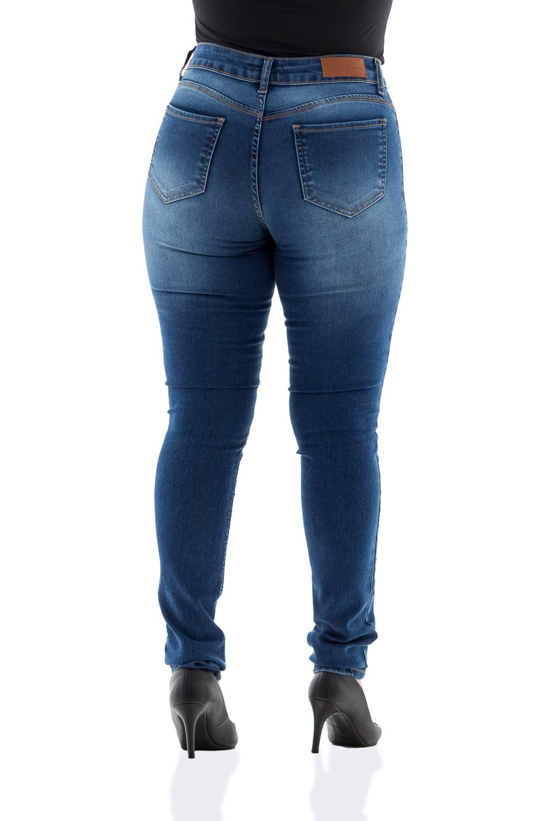 Vista 2 Calça Jeans Feminina Arauto Skinny ARAUTO JEANS azul