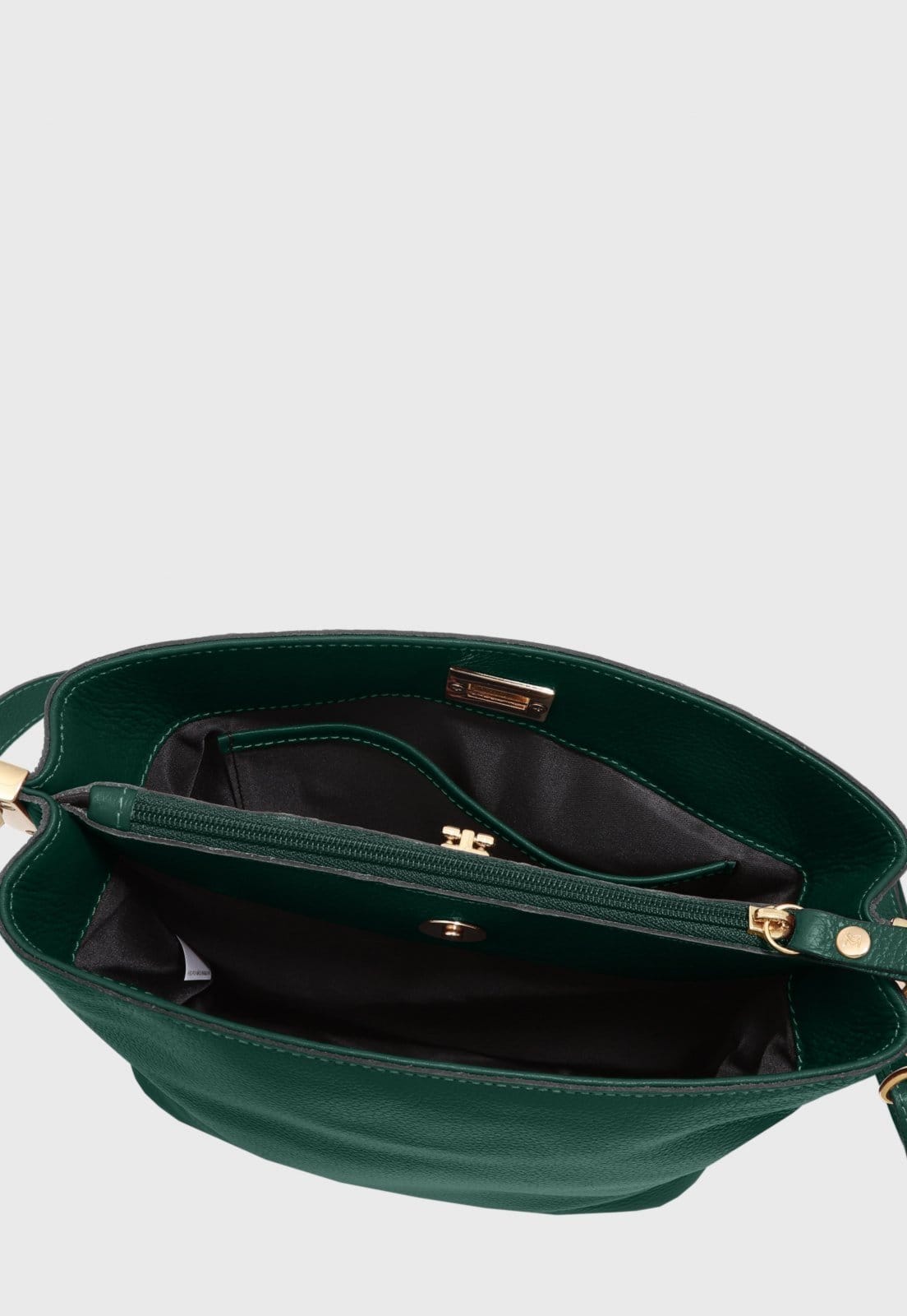 Vista 2 Bolsa Transversal Couro Mariart Juá Amazônia Mariart verde