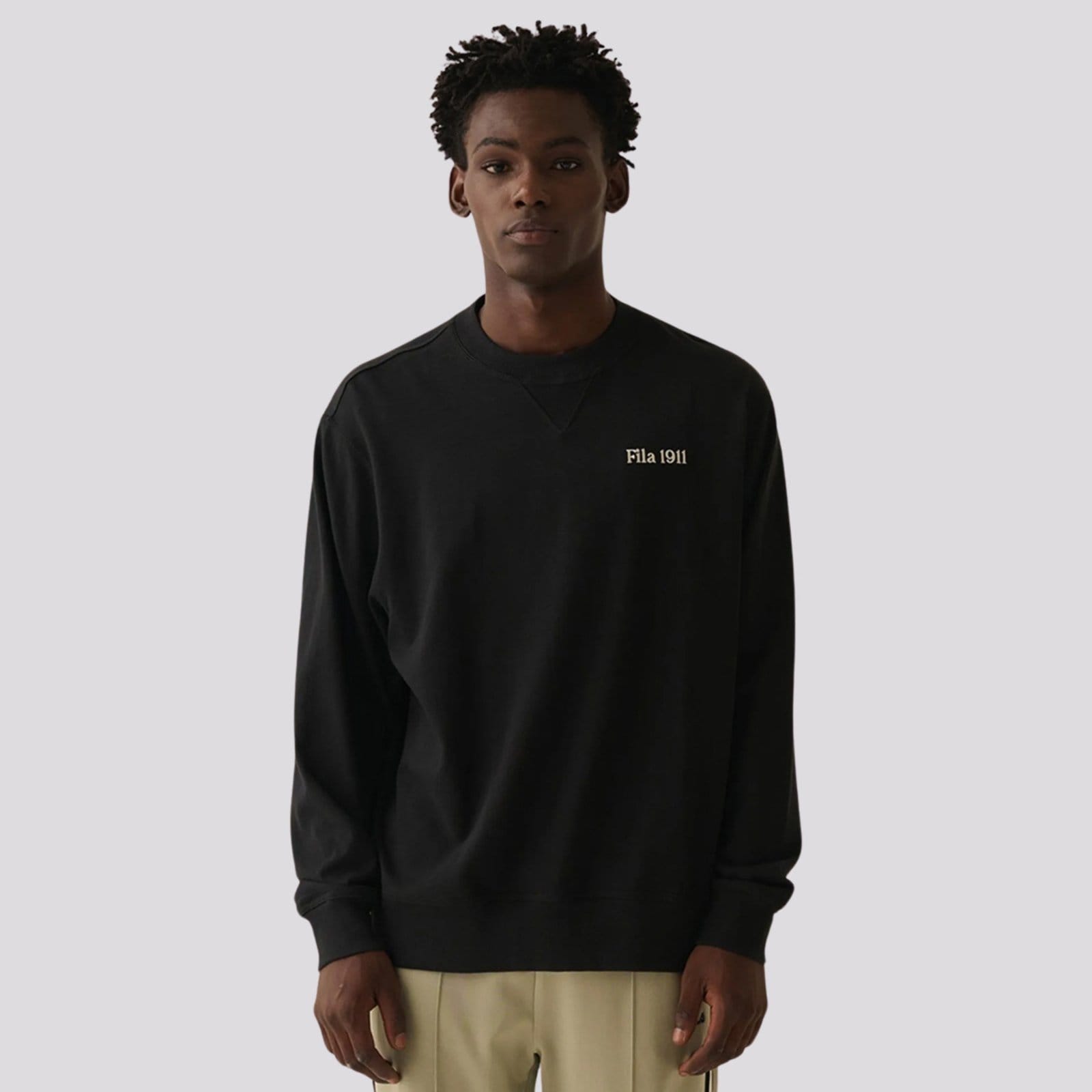 Vista principal Moletom Fila Over 1911 Union Fila preto