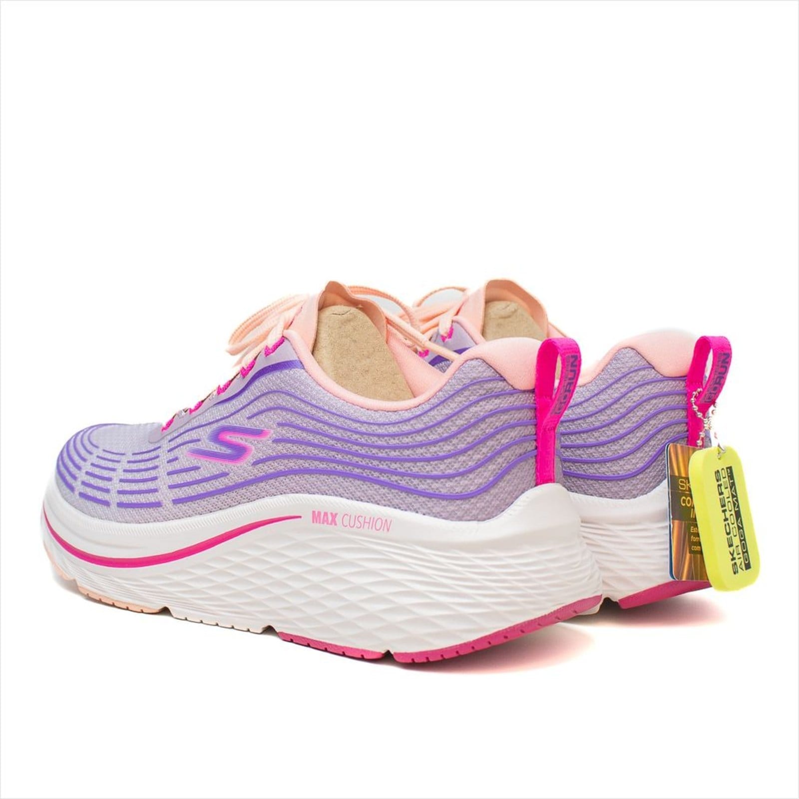 Vista 2 Tênis Skechers Cushioning Elite 2.0 Feminino - Lavanda/Rosa Skechers lilás lavanda