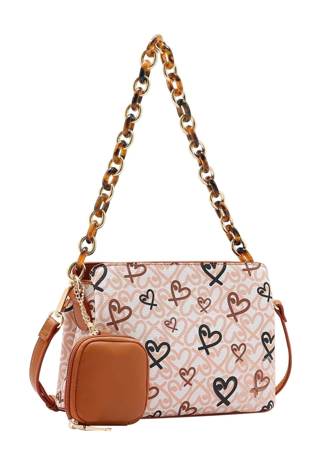 Bolsa Feminina Chenson Original Classic Heart Ombro 3484990