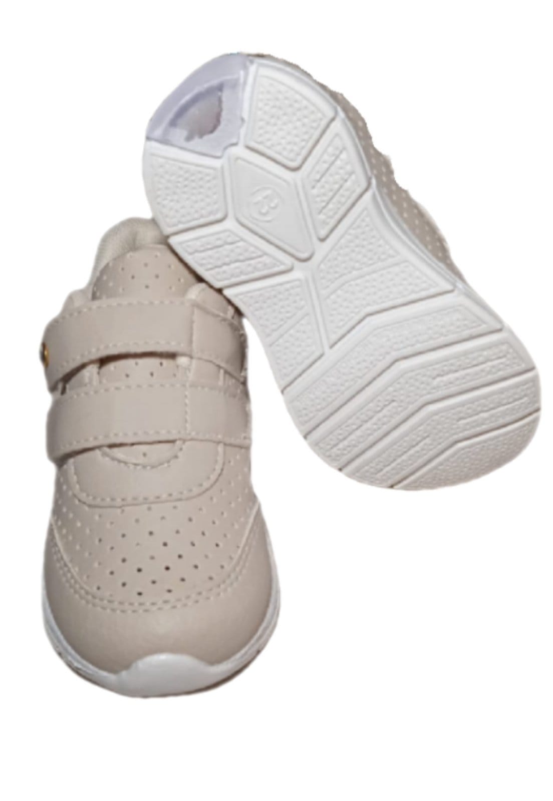 Vista 2 Infantil - Tênis Solzim Furadinho Led Marfim Solzim bege