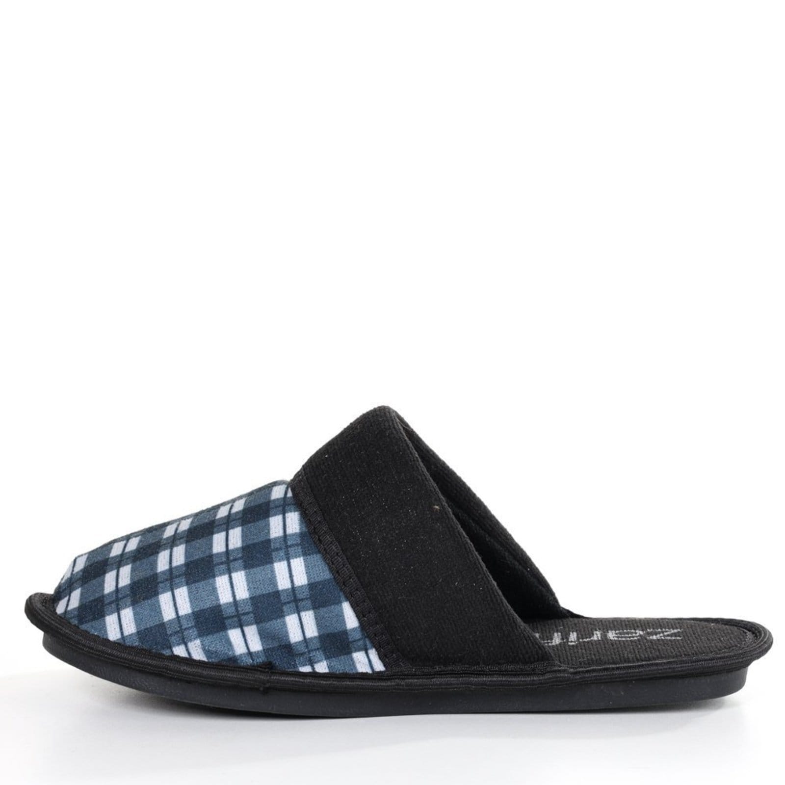 Vista 2 Infantil - Pantufa Zariff Aberta Xadrez Zariff Zariff azul