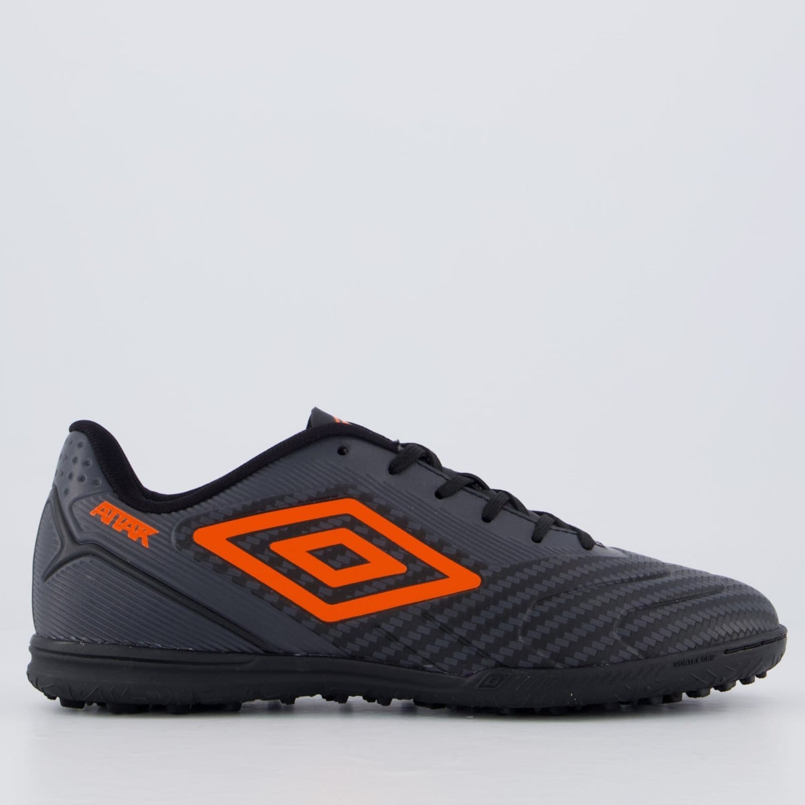 Chuteira Umbro Attak III Society Preta e Cinza