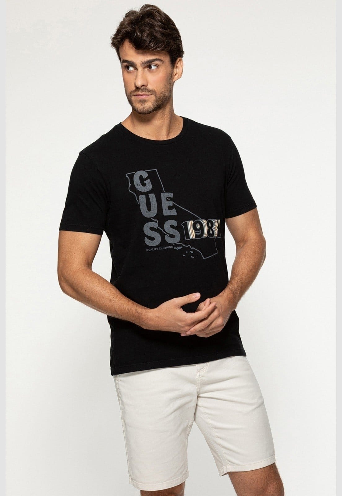 Camiseta Guess Mapa Califórnia 1981