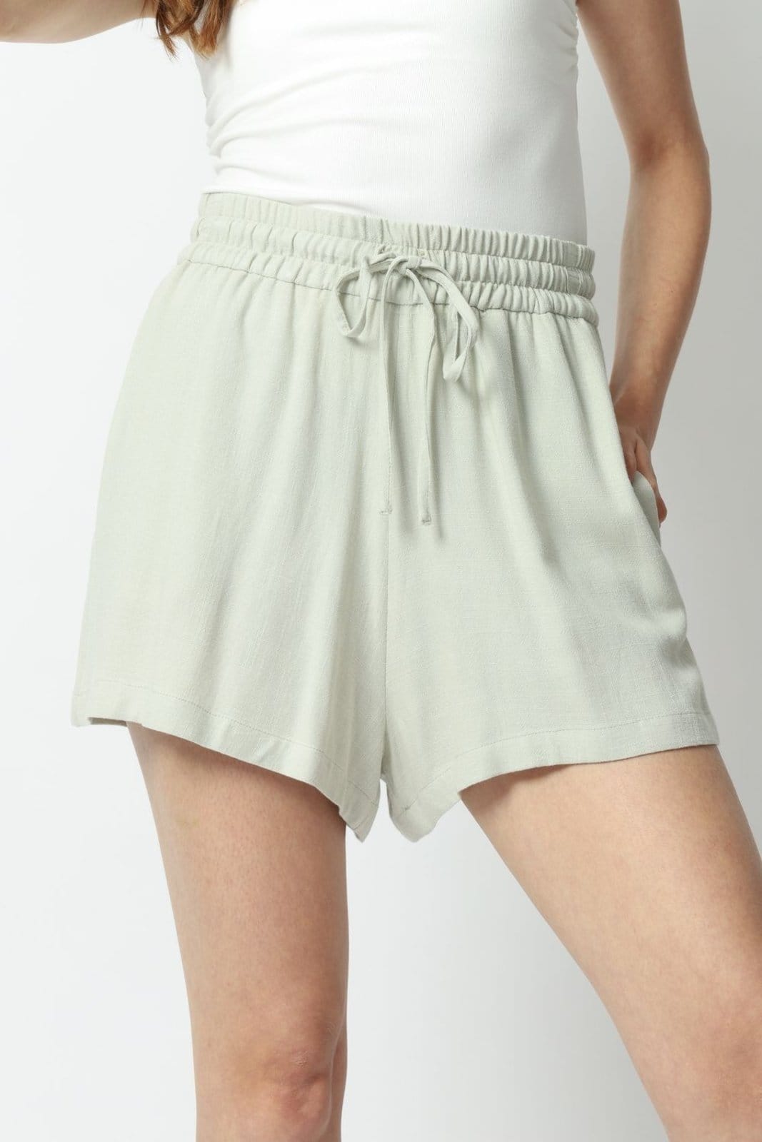 Vista 2 Shorts Linho Misto G Gazzy azul