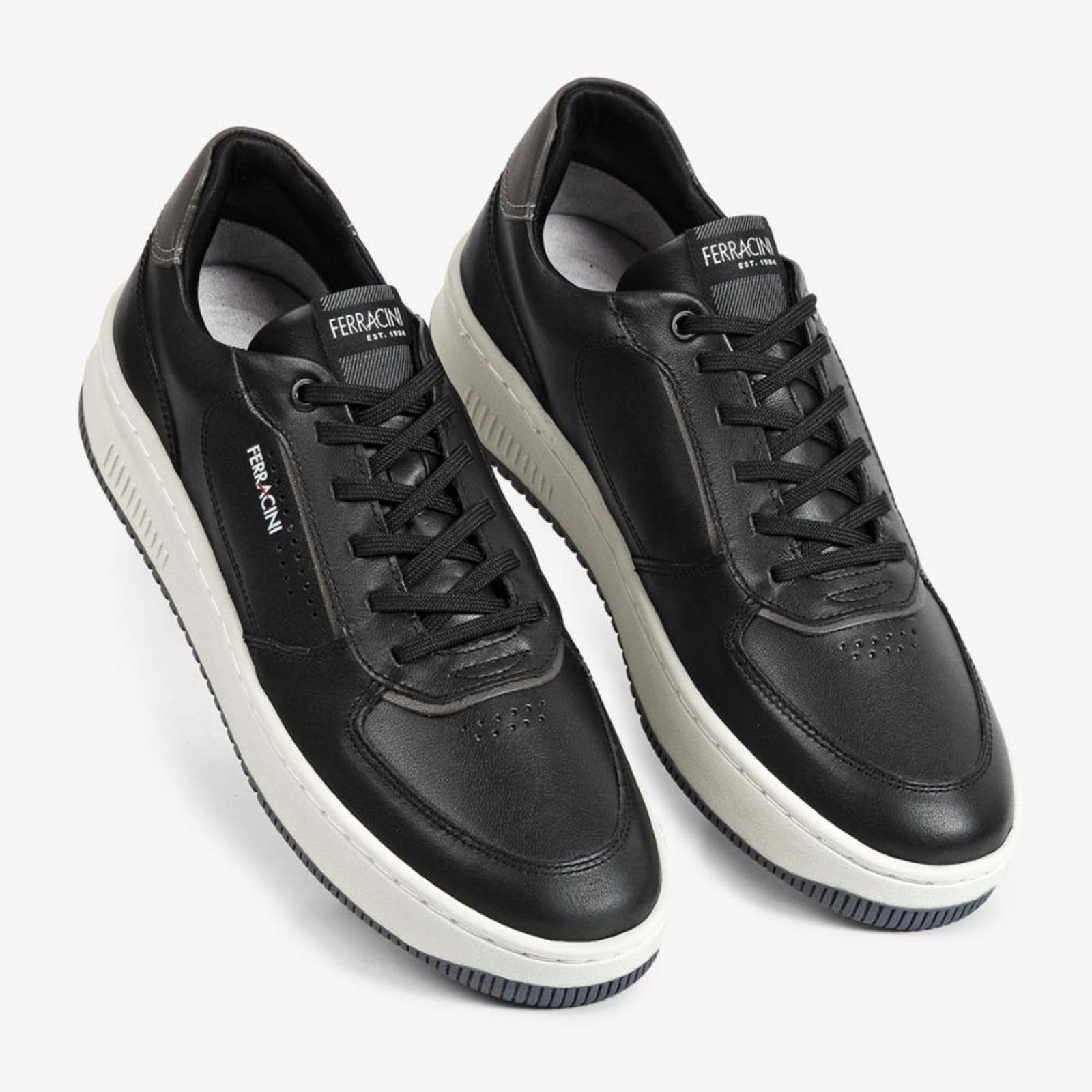 Vista 2 Tênis Masculino Ferracini Blur Com Solado Bege FERRACINI preto