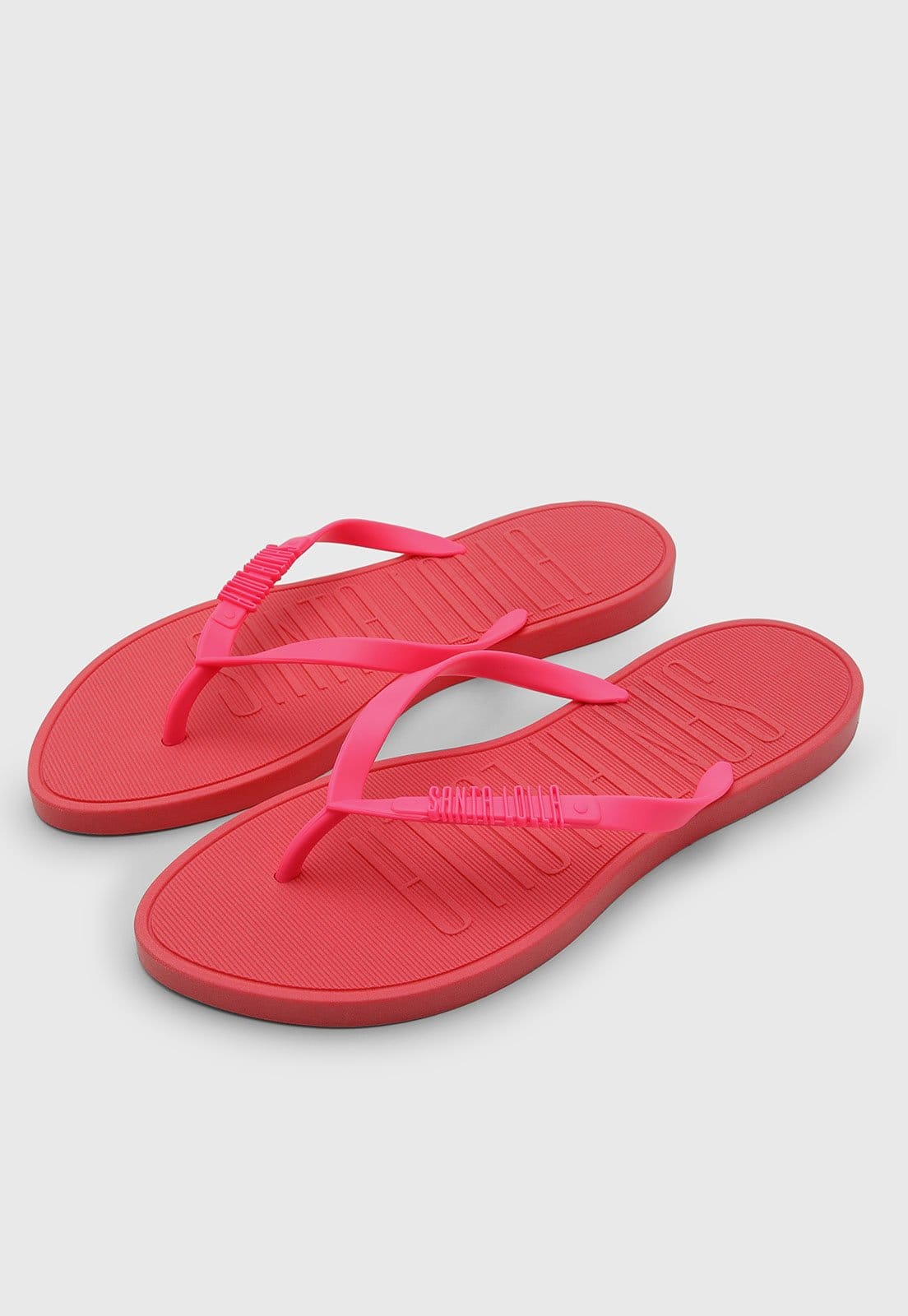 Vista 2 Chinelo Dedo Feminino Santa Lolla Santa Lolla vermelho