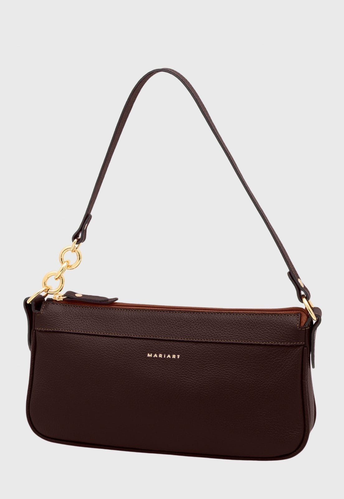 Bolsa Shoulder Couro Mariart Parintins Chocolate