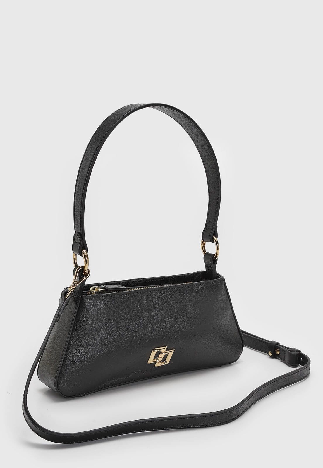 Vista 2 Bolsa Feminina Colcci Média Alça Regulável Preta Colcci preto