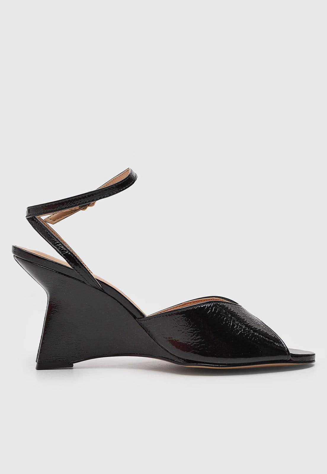 Sandália Feminina Luiza Barcelos Salto Geométrico Preta