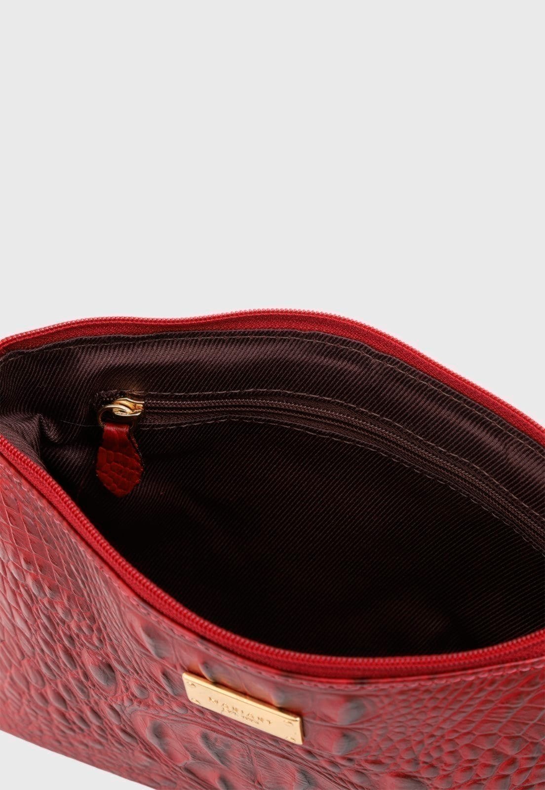 Vista 2 Bolsa Transversal Couro Mariart 2210MRT Vermelha Mariart vermelho